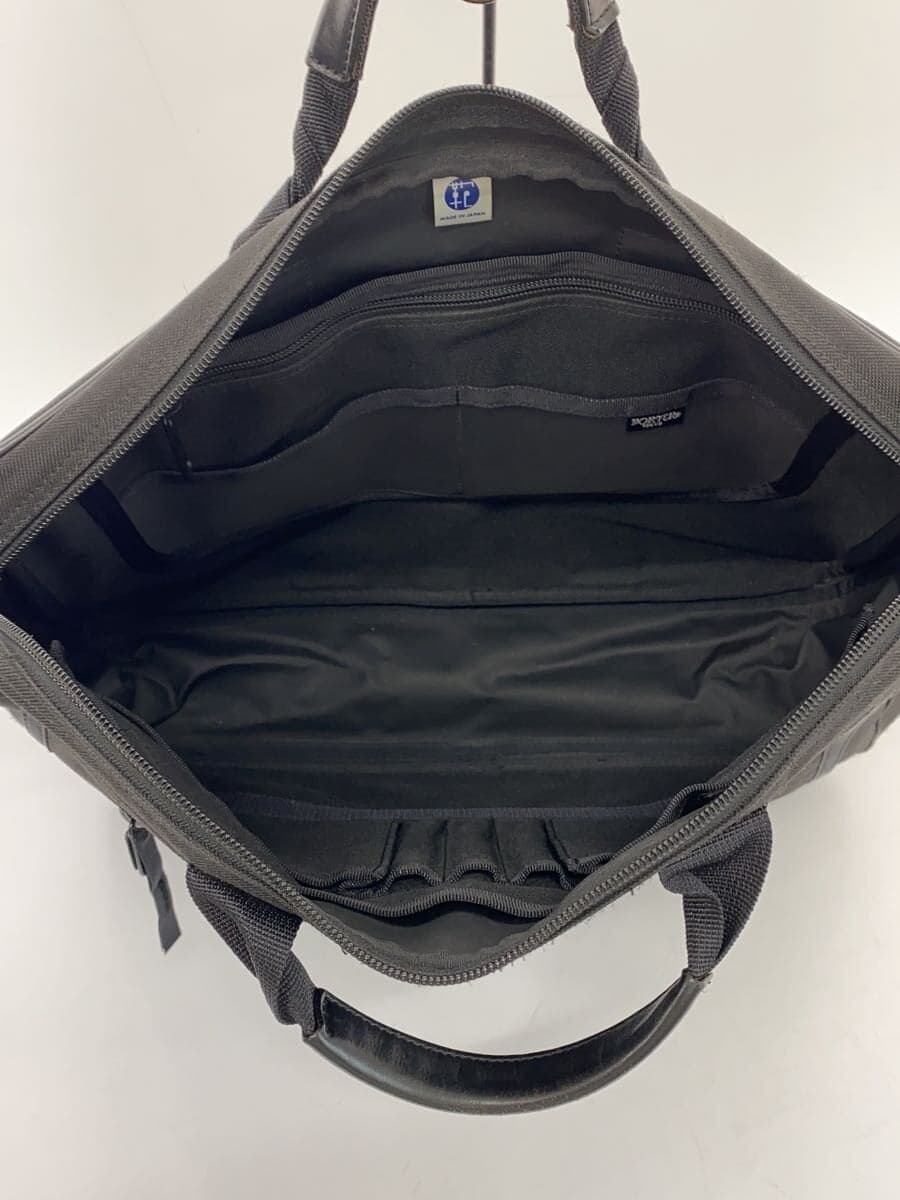 PORTER Briefcase Handbag BLK Solid Shoulder Missing Part 6