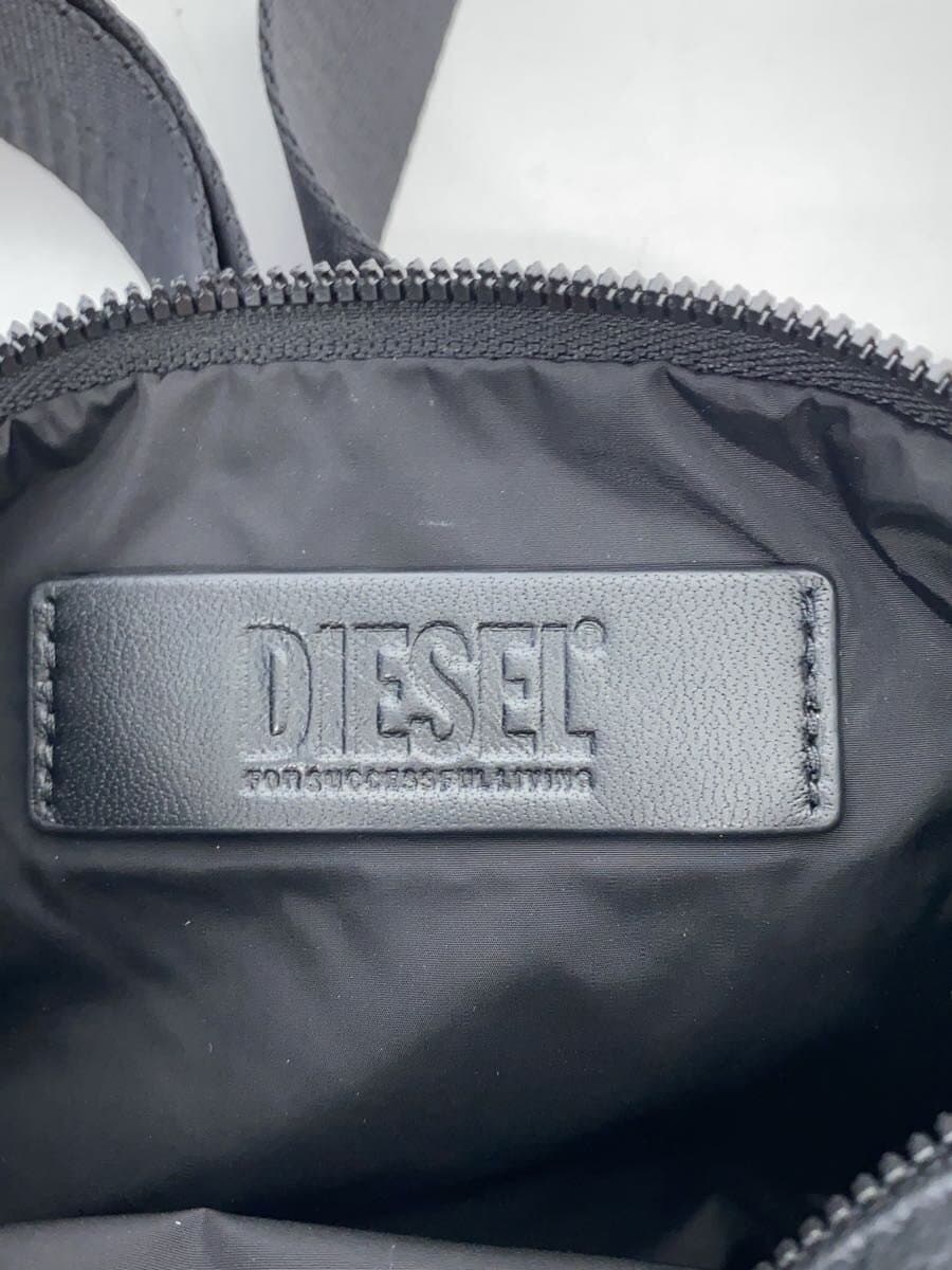 DIESEL Shoulder Bag Nylon Leather BLK Solid 5