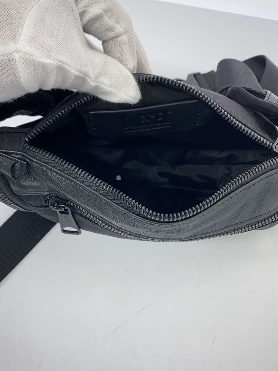 DIESEL Shoulder Bag Nylon Leather BLK Solid 6
