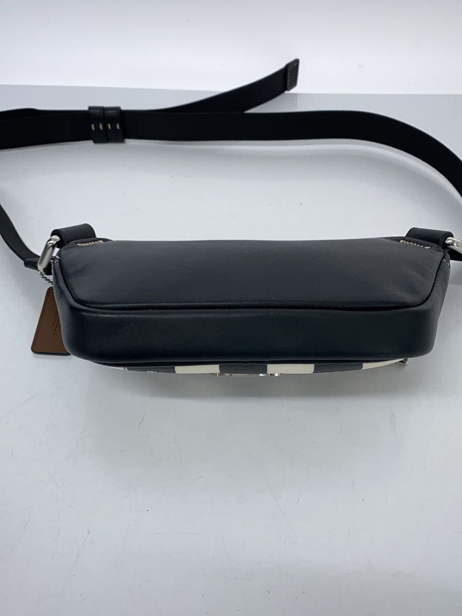 COACH Shoulder Bag Leather BLK Check m2347-cr210 4