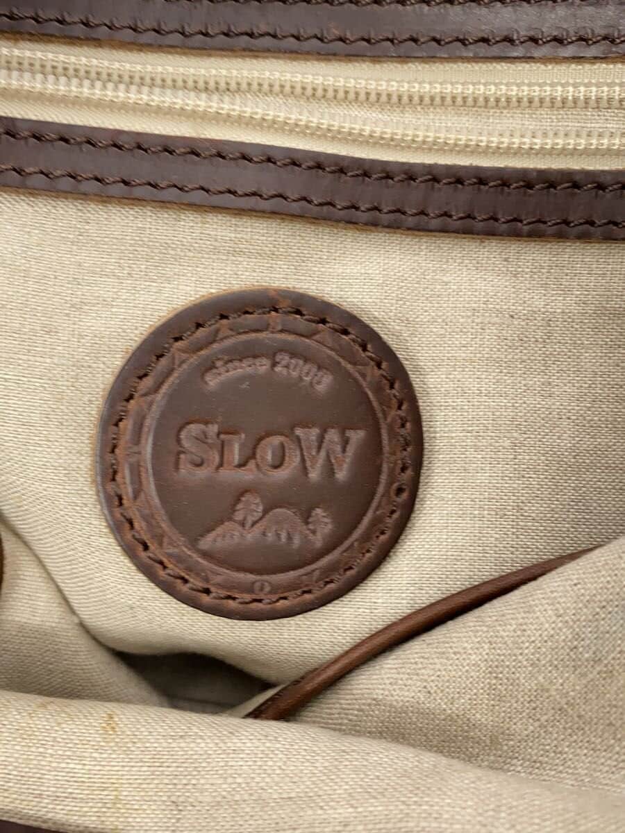 SLOW Shoulder Bag Canvas BEG Solid 5