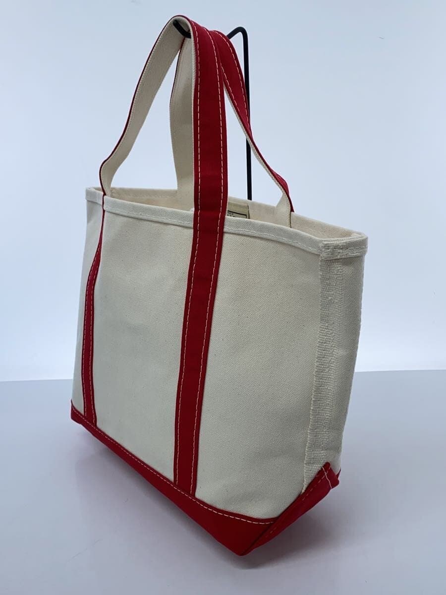 L.L.Bean Boat and Tote Bag Cotton WHT Plain 2