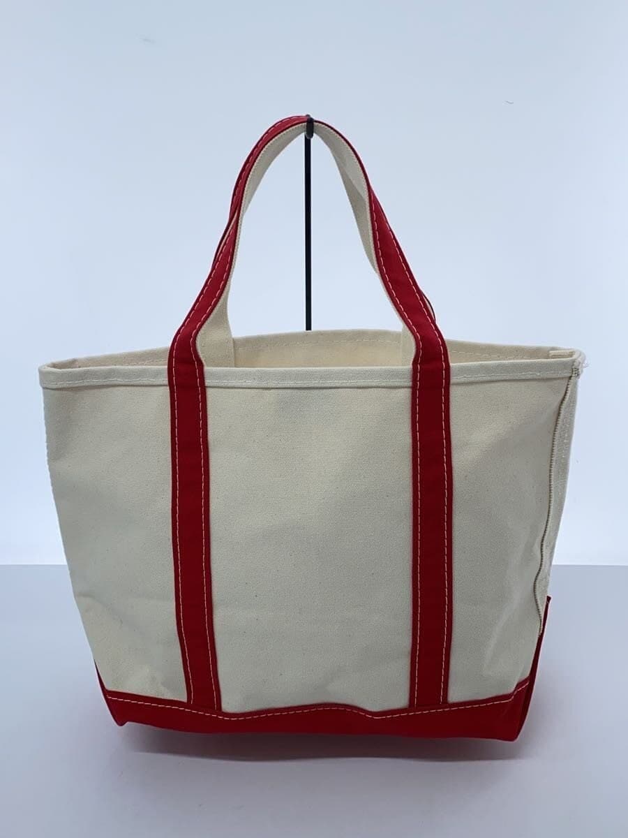 L.L.Bean Boat and Tote Bag Cotton WHT Plain 3