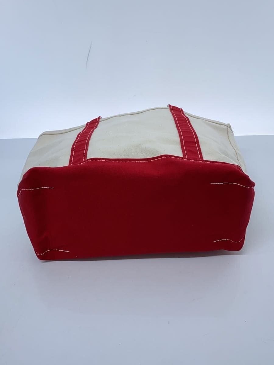 L.L.Bean Boat and Tote Bag Cotton WHT Plain 4