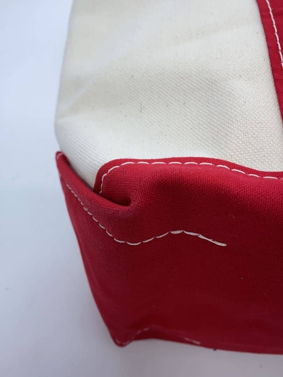 L.L.Bean Boat and Tote Bag Cotton WHT Plain 5