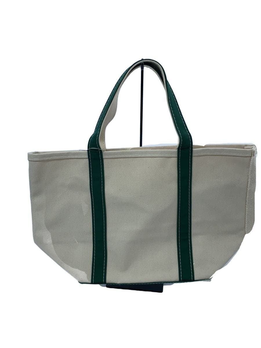 L.L.Bean Boat and Tote Bag Cotton WHT Plain
