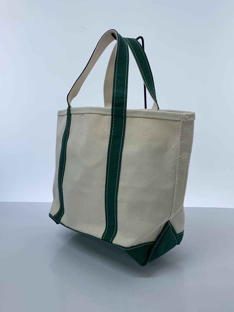 L.L.Bean Boat and Tote Bag Cotton WHT Plain 2