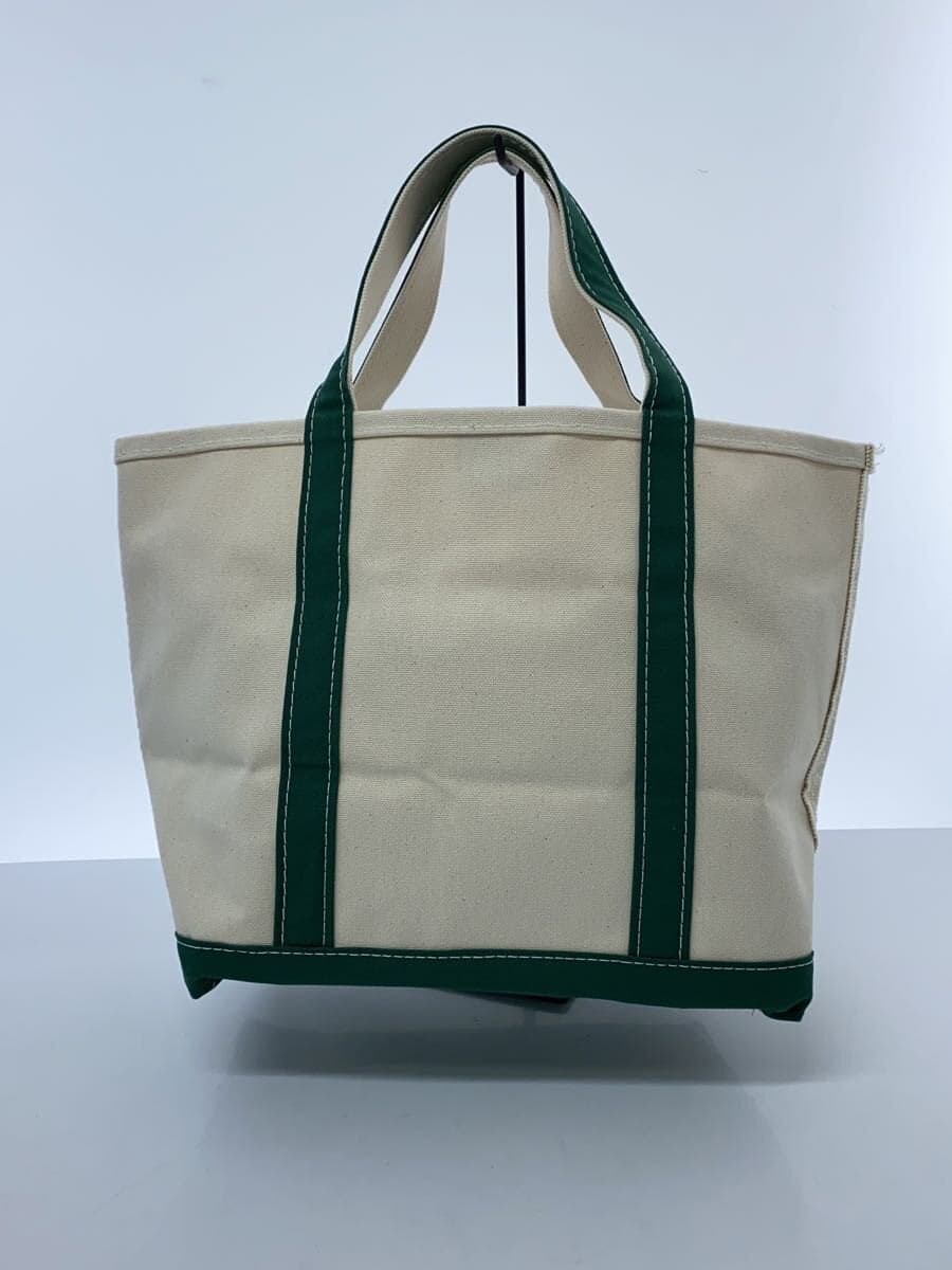 L.L.Bean Boat and Tote Bag Cotton WHT Plain 3