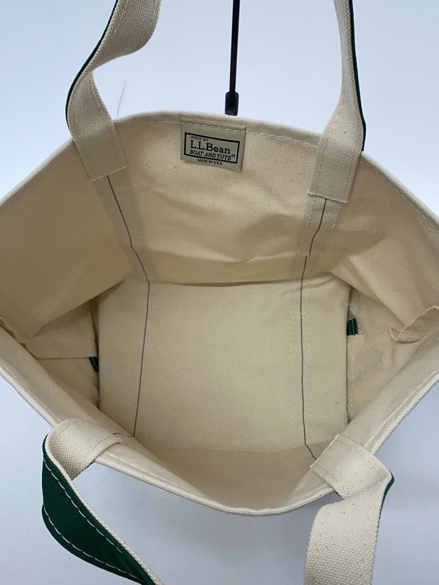L.L.Bean Boat and Tote Bag Cotton WHT Plain 6