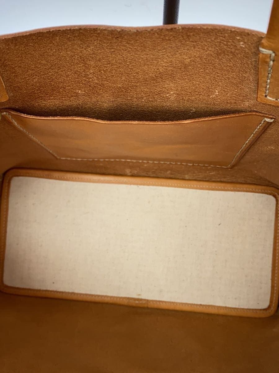 GENTEN Amaro Tote Bag S Leather BRW Solid Color 7