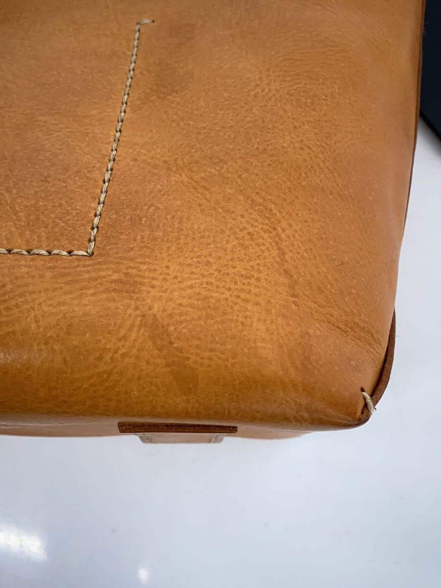 GENTEN Amaro Tote Bag S Leather BRW Solid Color 8