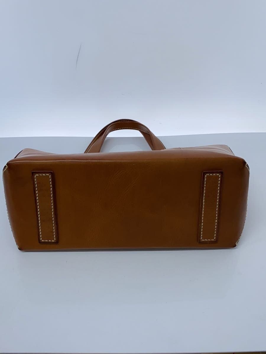 GENTEN Amaro Tote Bag L Leather BRW Plain 4