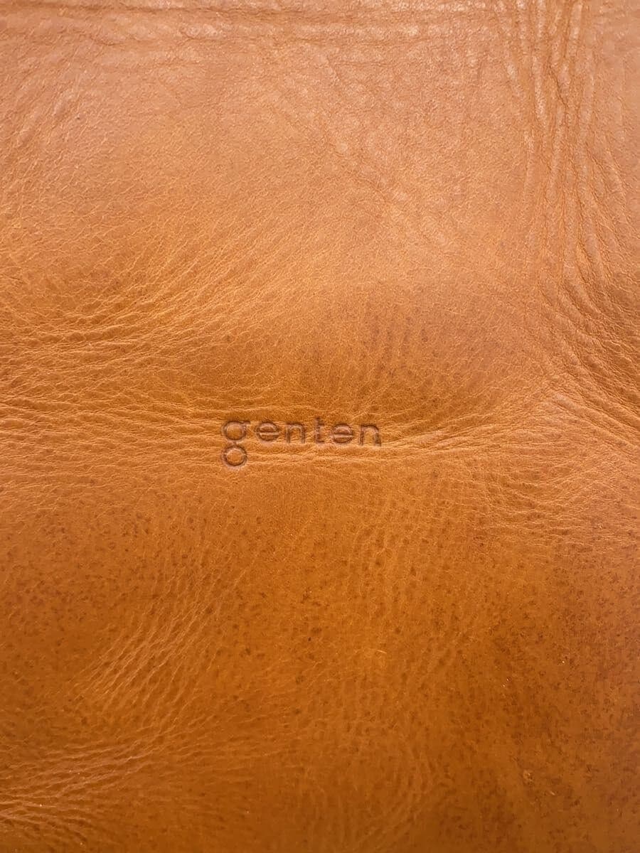 GENTEN Amaro Tote Bag L Leather BRW Plain 5