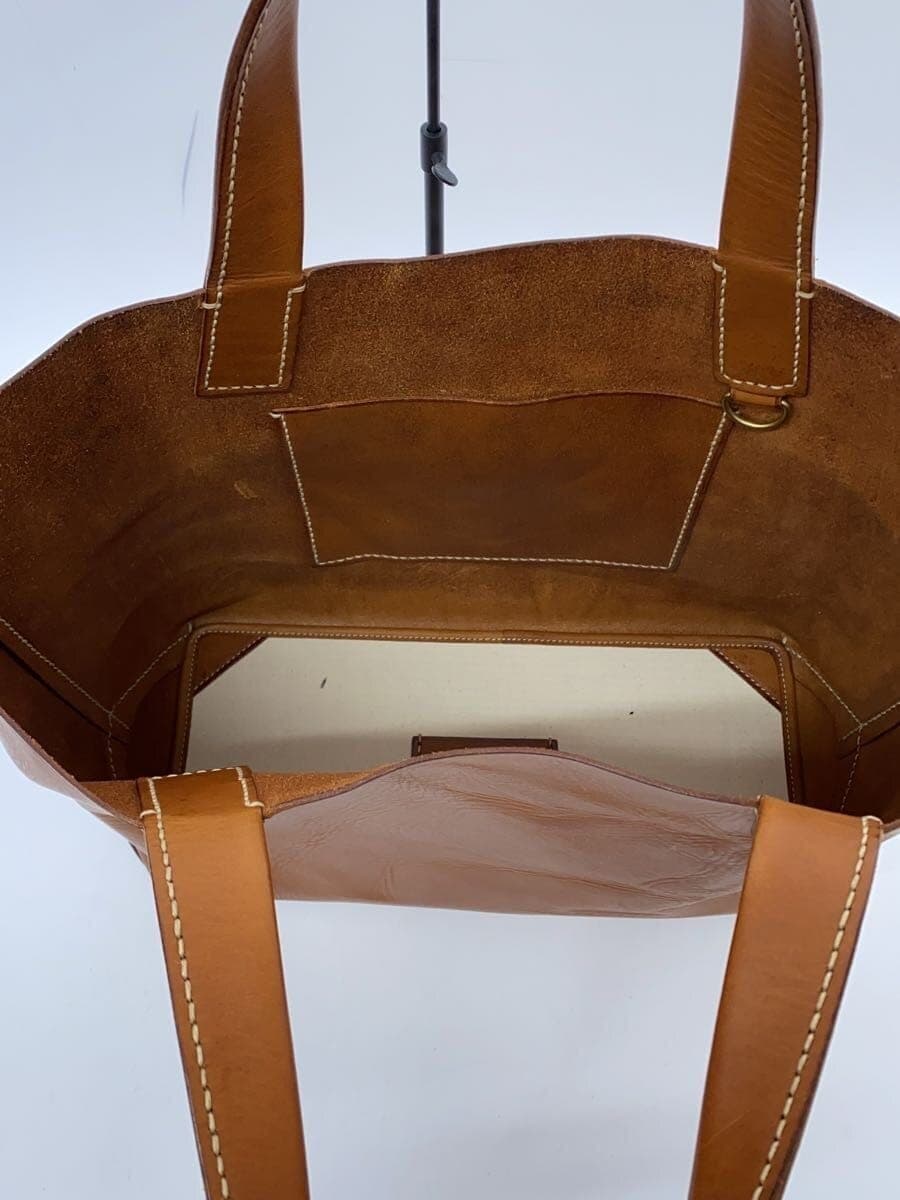 GENTEN Amaro Tote Bag L Leather BRW Plain 6