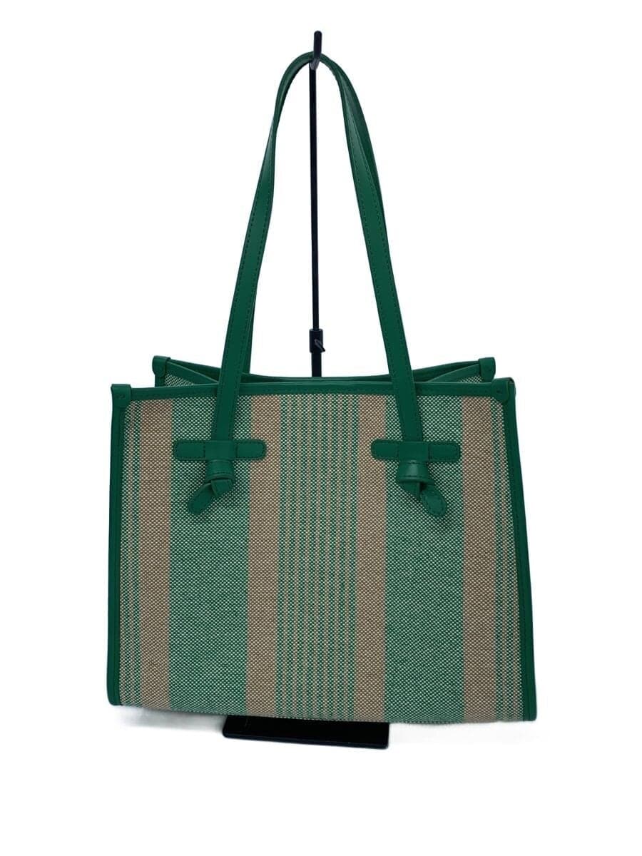 GIANNI CHIARINI Marcella Tote Bag Cotton GRN Stripe