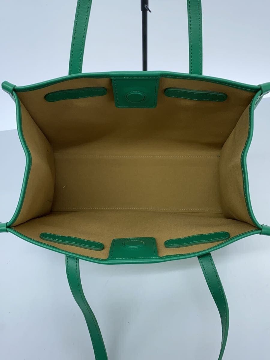 GIANNI CHIARINI Marcella Tote Bag Cotton GRN Stripe 6