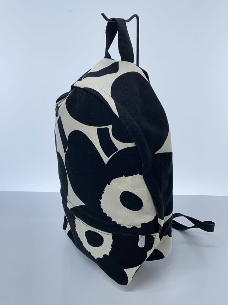 marimekko Everything Backpack I Unikko Cotton BLK Floral Pattern 2