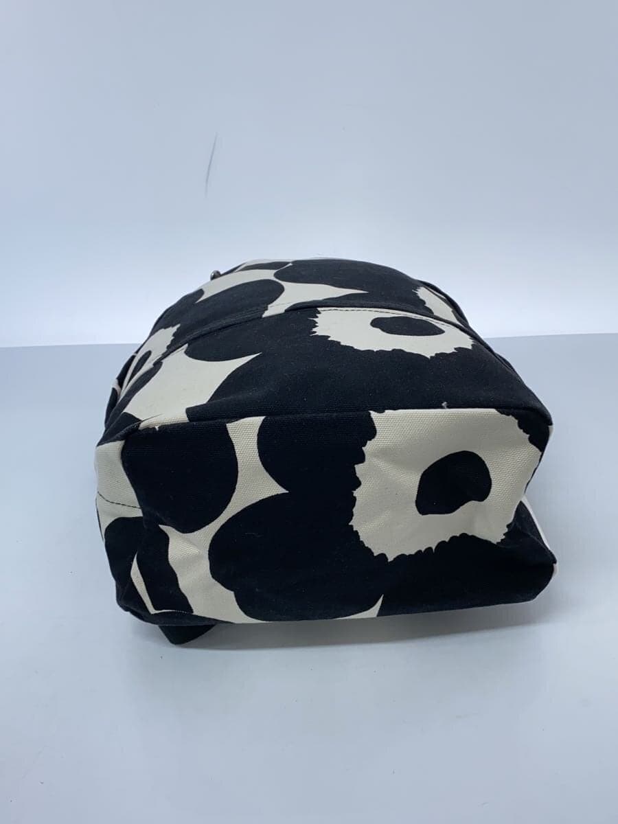 marimekko Everything Backpack I Unikko Cotton BLK Floral Pattern 4