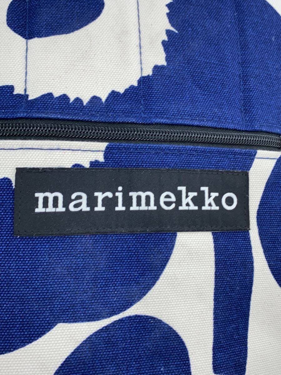 marimekko Every Backpack I Unikko Cotton BLU Floral Pattern 5