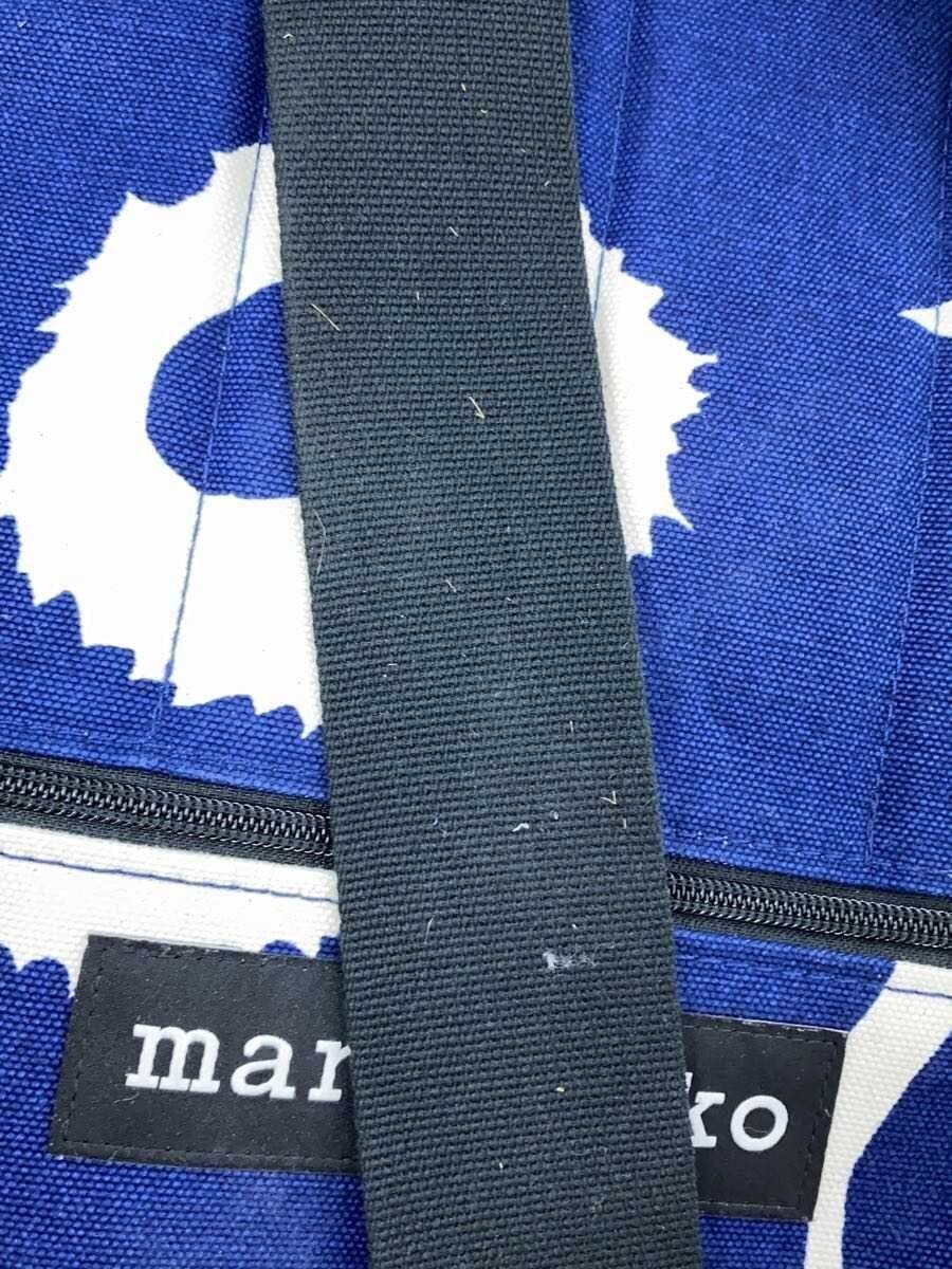 marimekko Every Backpack I Unikko Cotton BLU Floral Pattern 8