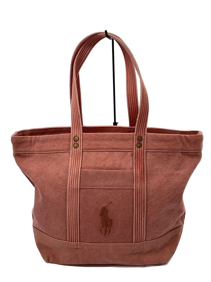 POLO RALPH LAUREN tote bag cotton PNK solid color