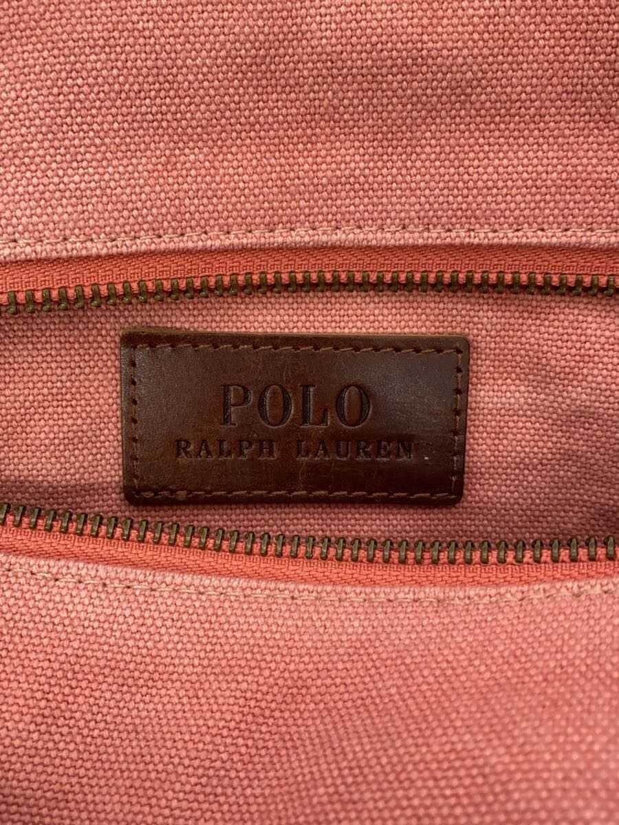 POLO RALPH LAUREN tote bag cotton PNK solid color 5