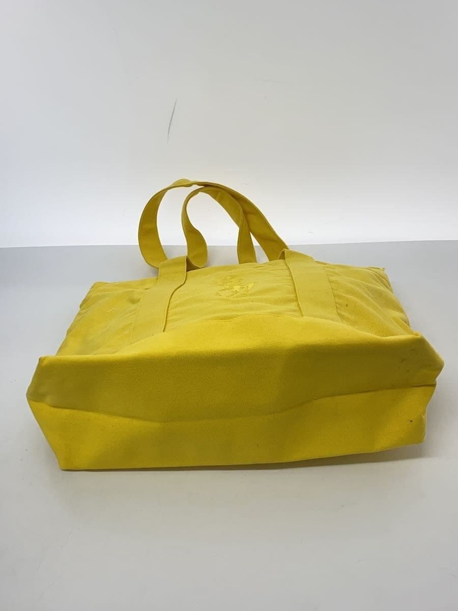 POLO RALPH LAUREN Tote Bag Cotton YLW Plain 4