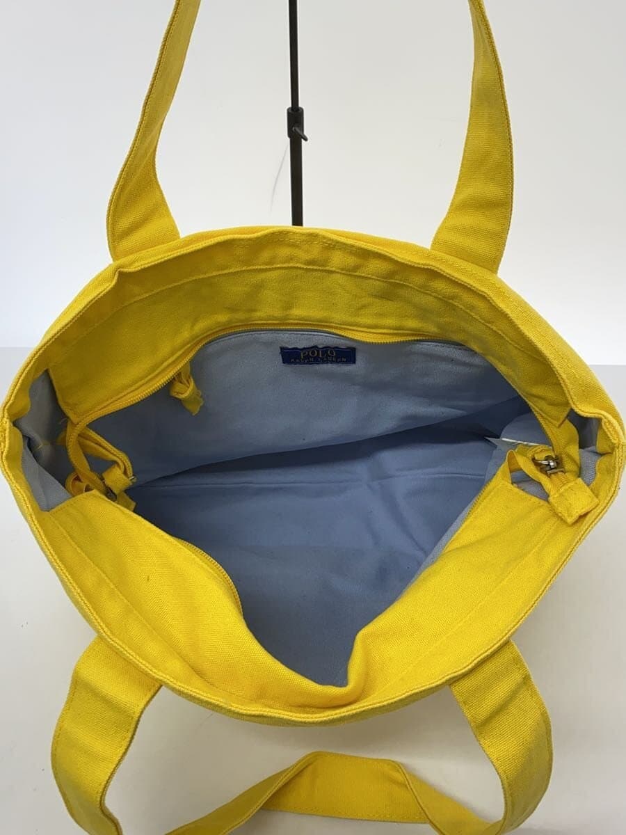 POLO RALPH LAUREN Tote Bag Cotton YLW Plain 6