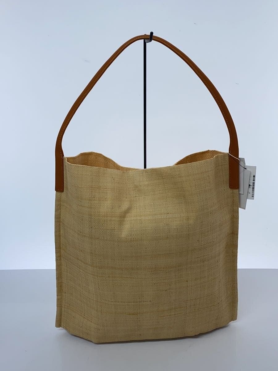 agnes b. tote bag cotton BRW plain 3