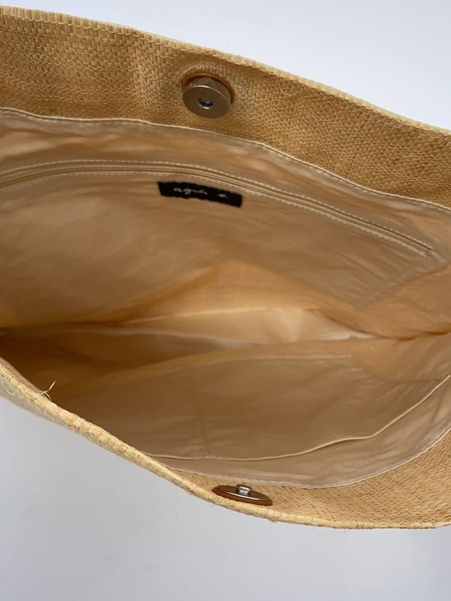 agnes b. tote bag cotton BRW plain 6