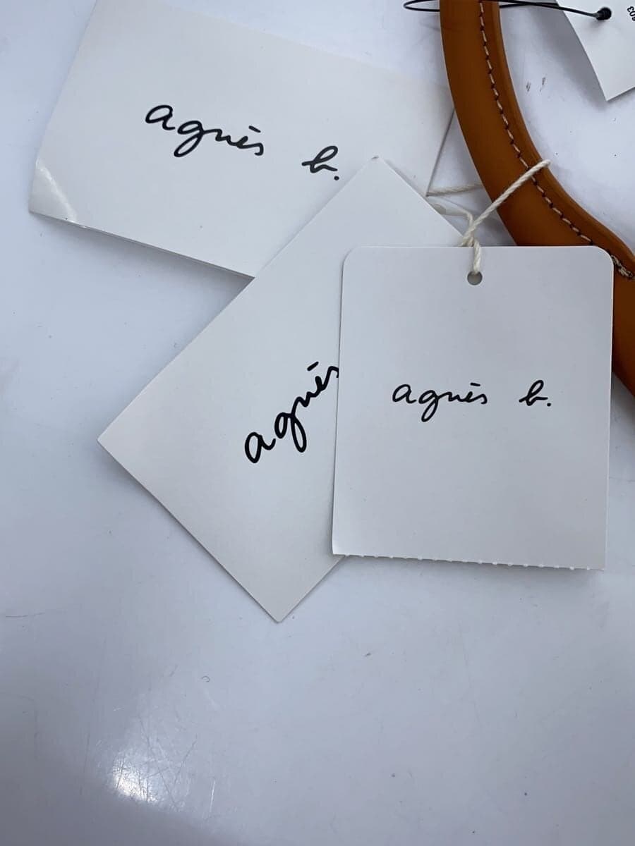 agnes b. tote bag cotton BRW plain 7