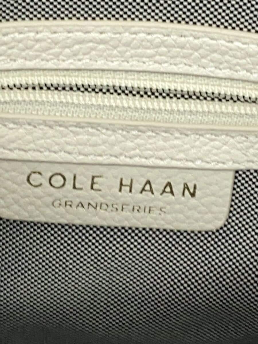 COLE HAAN Backpack Rucksack Cowhide WHT Solid Grand Ambition Small 5
