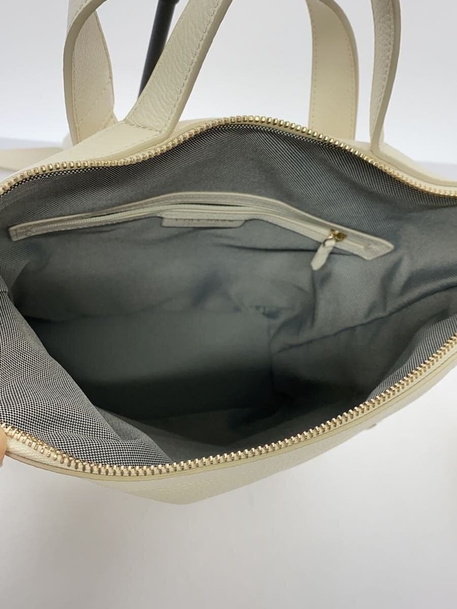 COLE HAAN Backpack Rucksack Cowhide WHT Solid Grand Ambition Small 6