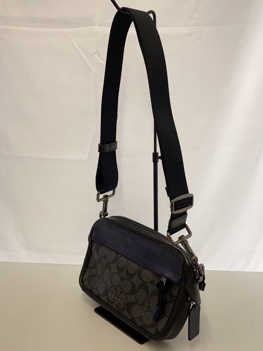 COACH Shoulder Bag Leather Black All-over Pattern F83265 2