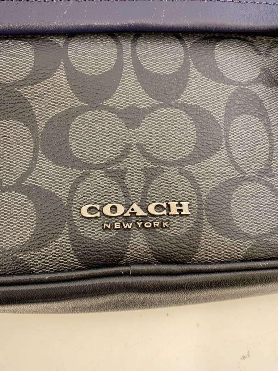 COACH Shoulder Bag Leather Black All-over Pattern F83265 5
