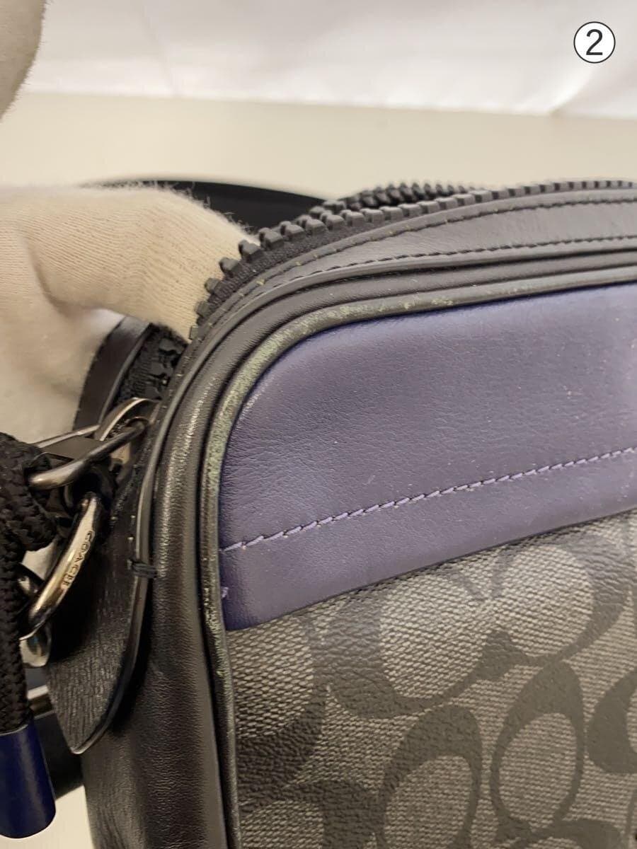 COACH Shoulder Bag Leather Black All-over Pattern F83265 8