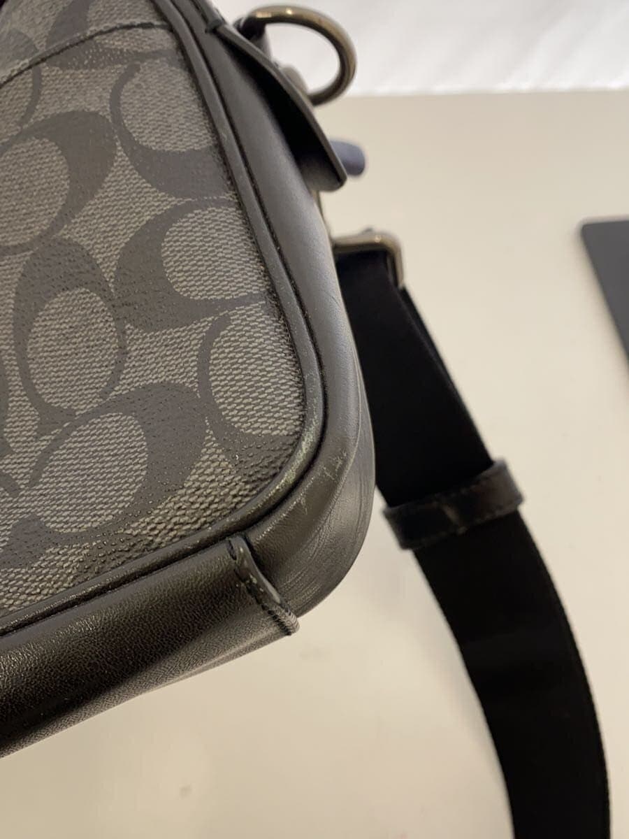 COACH Shoulder Bag Leather Black All-over Pattern F83265 9