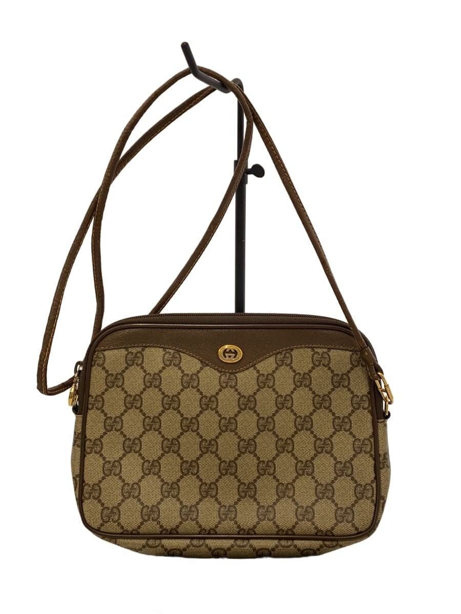 GUCCI shoulder bag -- BEG all-over pattern