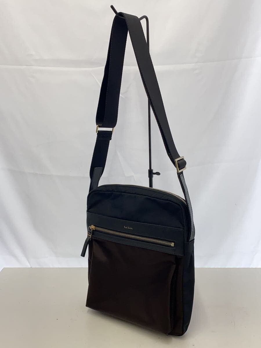 Paul Smith UTILITY POCKET_Shoulder Bag Nylon BRW Solid PSN141 2
