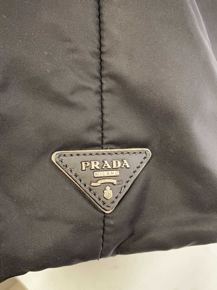 PRADATESSUTO DOUBLE_2WAY Tote Bag Nylon Black Solid BN1959 5