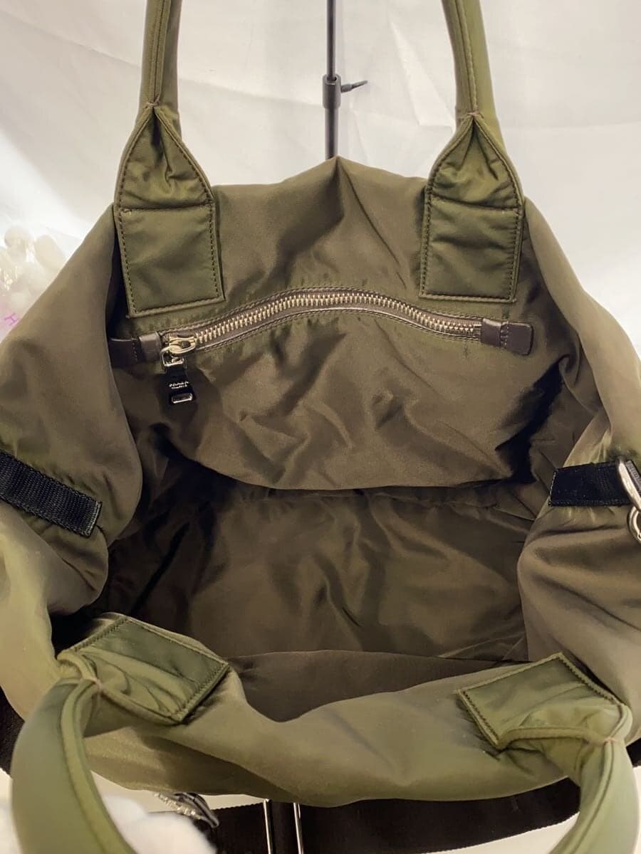 PRADATESSUTO DOUBLE_2WAY Tote Bag Nylon Black Solid BN1959 6