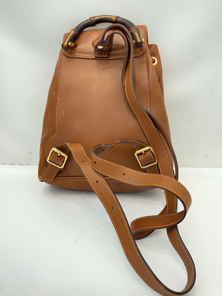 GUCCI Mini Backpack_Bamboo Leather BRW Solid 3