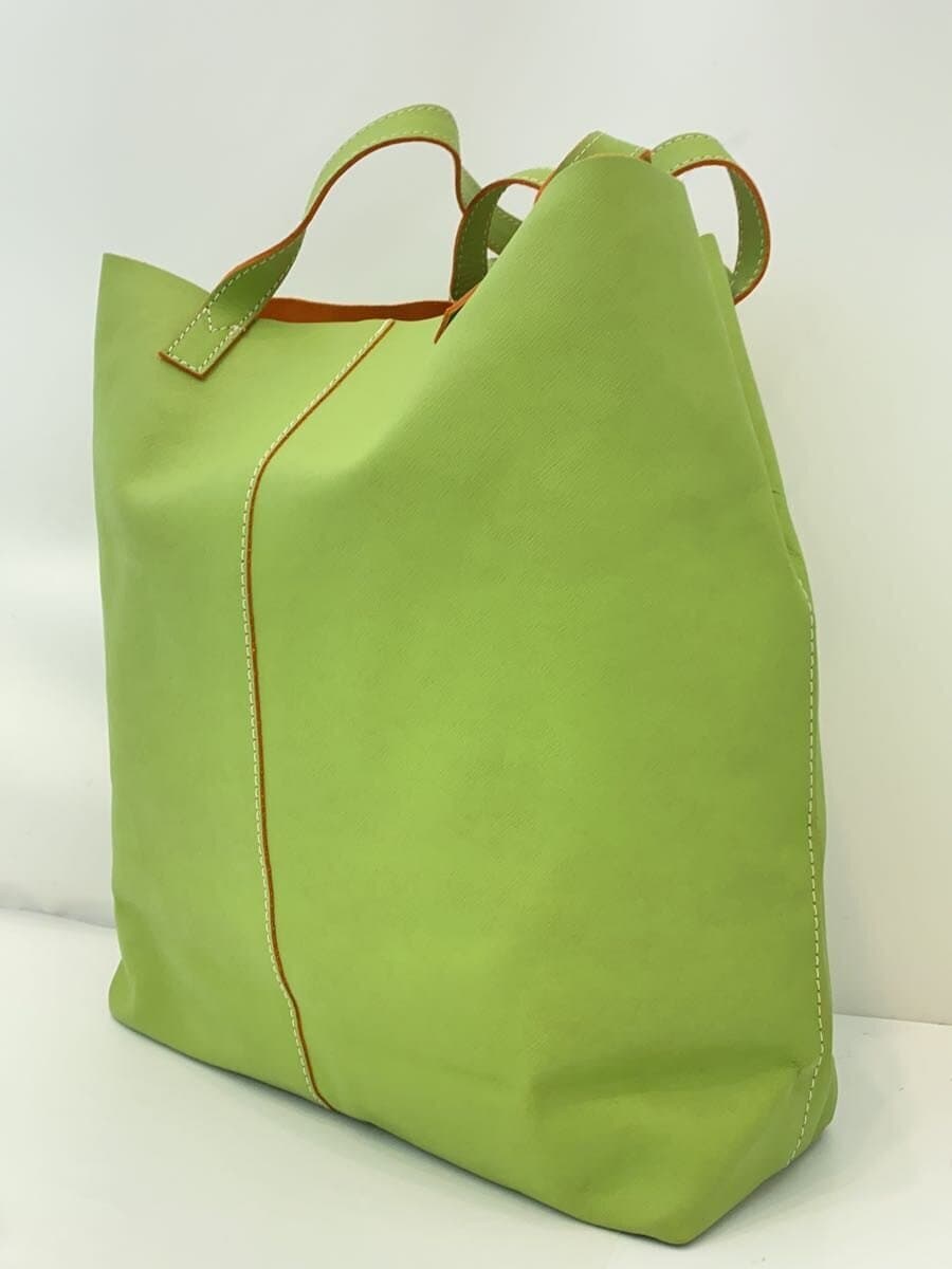 Other Brand Tote Bag Leather GRN Solid Consider Condition 2