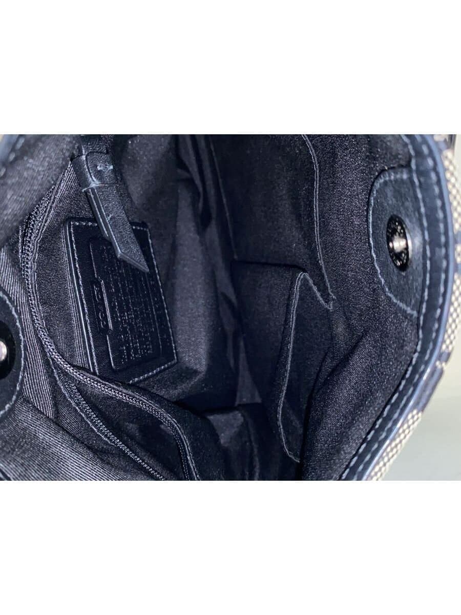 COACH Hamptons Hippy _Signature_Gray Canvas BEG All Over Pattern 5