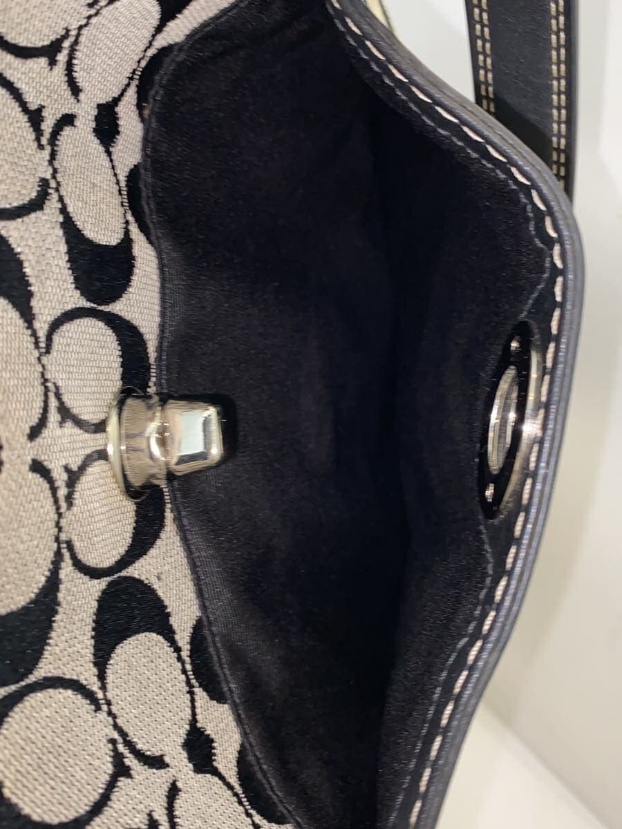 COACH Hamptons Hippy _Signature_Gray Canvas BEG All Over Pattern 6