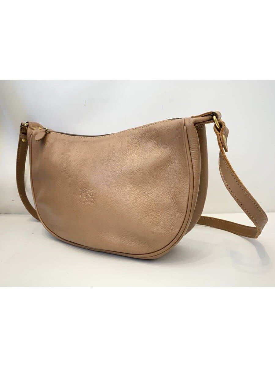 IL BISONTE Shoulder Bag Leather BEG 2