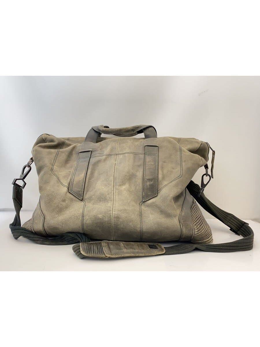 DIESEL Boston Bag Leather KHK 3