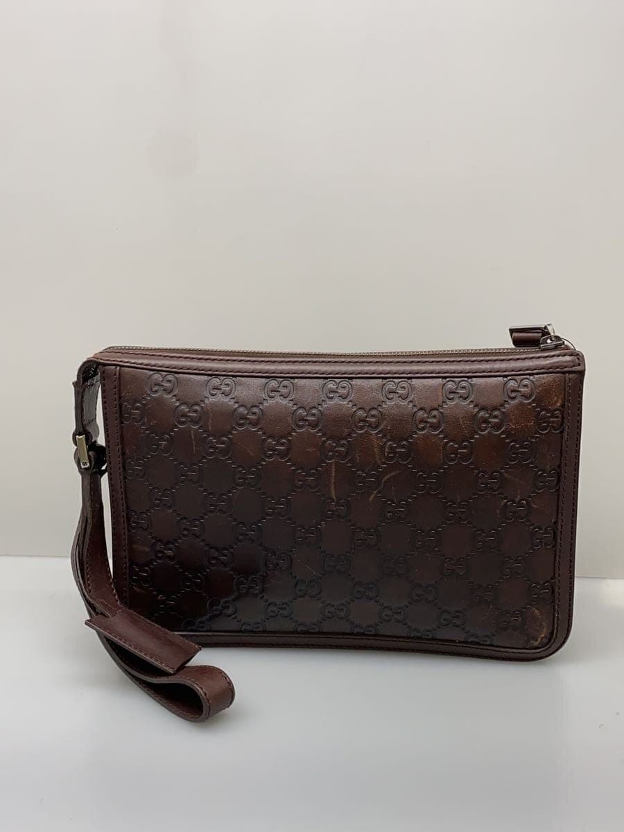 GUCCI Second Bag_GUCCI Shima Leather BRW All Over Pattern 3