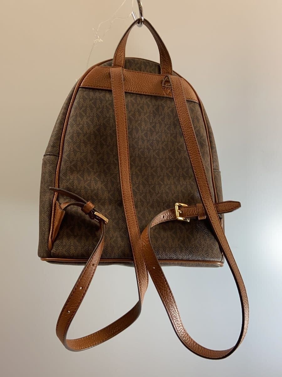 MICHAEL KORS Backpack Leather BRW All Over Pattern 35F8GAYB2B 3