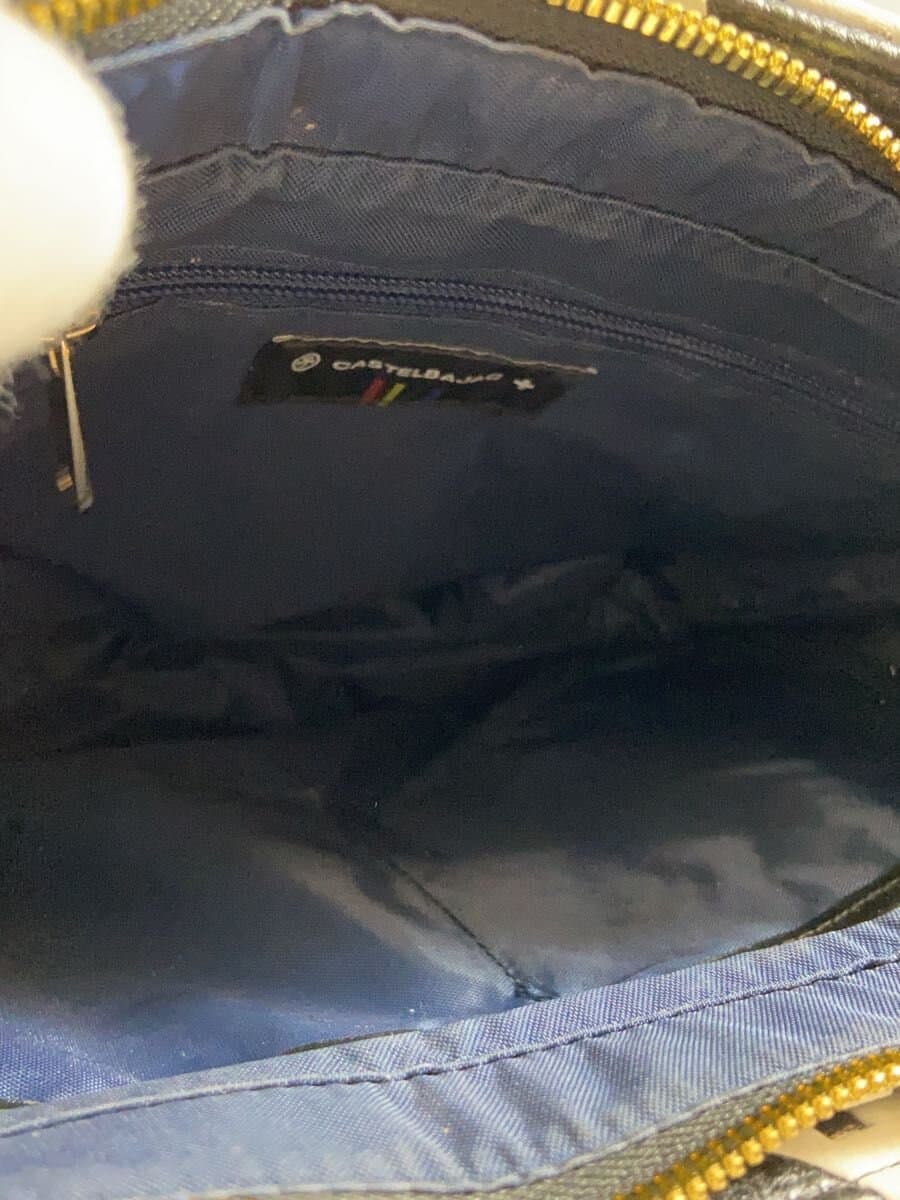 CASTELBAJAC tote bag fake leather BLK all-over pattern 6